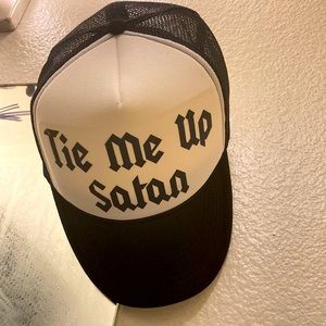 NWOT “Tie Me Up Satan” Trucker Cap NEVER WORN OR TRIED ON PERFECT-CONDITION